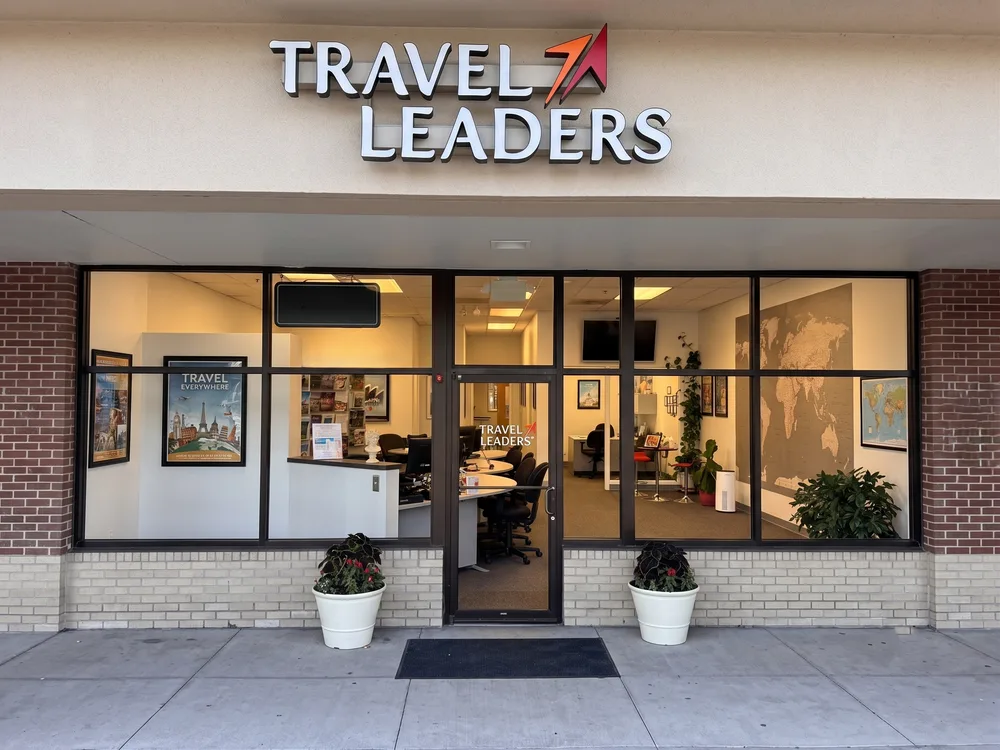 The Suncoast Travel storefront in Plymouth, Michigan